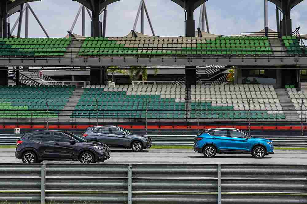 The car manages to outpace its competitors. — Picture courtesy of Proton