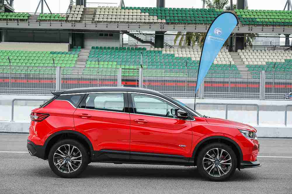 The car looks stunning in red. — Picture courtesy of Proton 