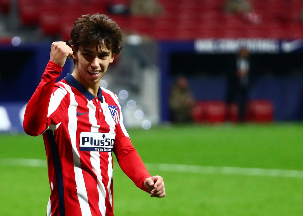 Atletico Madridu00e2u20acu2122s Joao Felix celebrates scoring their fourth goal against Cadiz, Madrid November 7, 2020. u00e2u20acu201d Reuters pic
