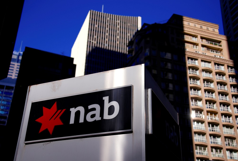The logo of National Australia Bank is displayed outside the firmu00e2u20acu2122s headquarters in central Sydney August 4, 2017. u00e2u20acu201d Reuters pic