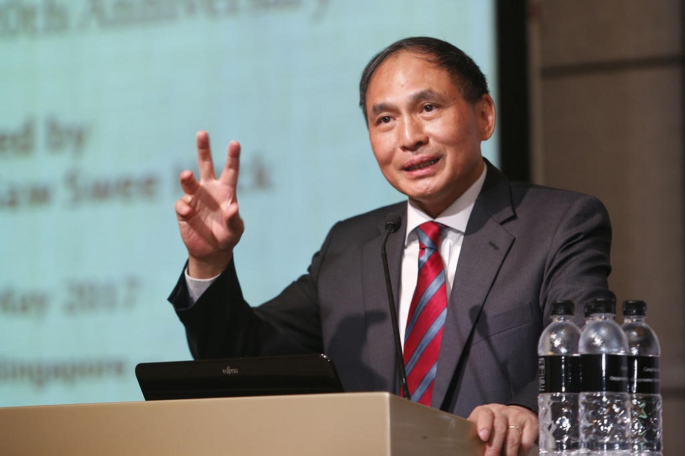 Professor Zheng Yongnian, a former professor at the National University of Singapore, speaking at a conference in 2017. u00e2u20acu201d TODAY pic