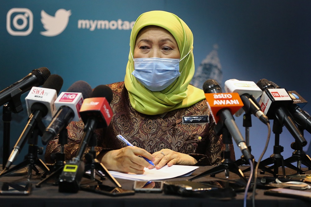 Tourism, Arts and Culture Minister Datuk Seri Nancy Shukri speaks during a press conference in Kuala Lumpur November 23, 2020. u00e2u20acu201d Picture by Yusof Mat Isann