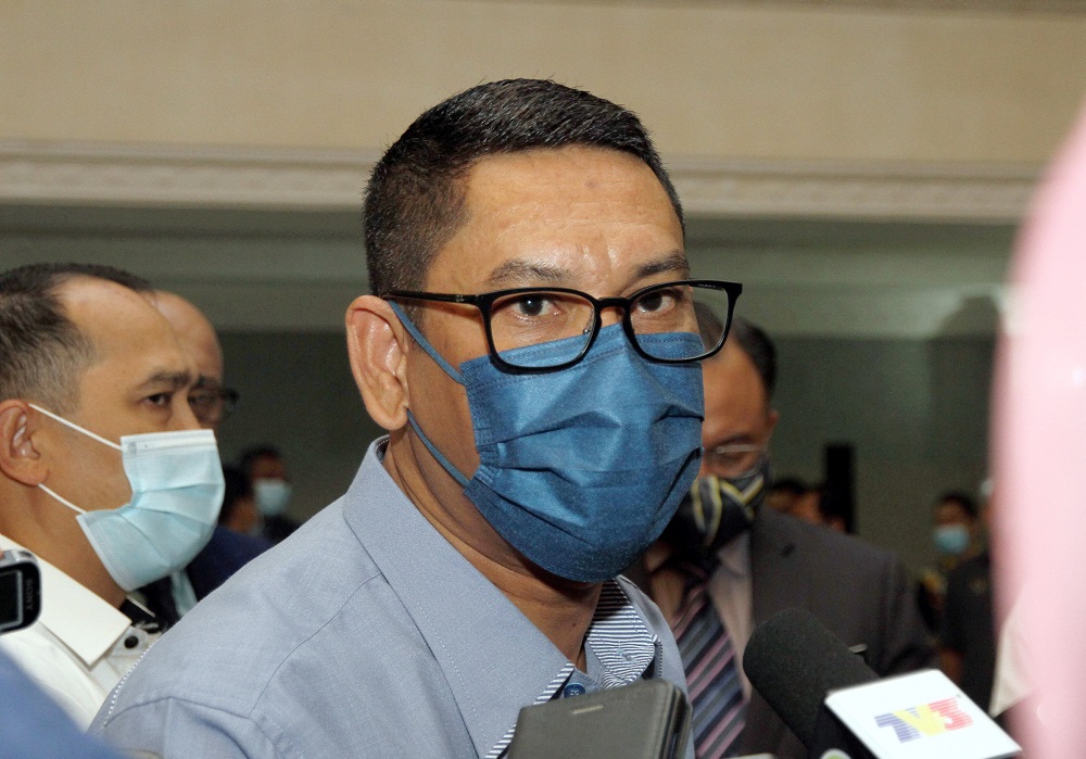 Perak Mentri Besar Datuk Seri Ahmad Faizal Azumu speaks to the press at the launch of the Covid-19 Special Agriculture Project at the State Secretariat Building in Ipoh November 19, 2020. u00e2u20acu201d Picture by Farhan Najib