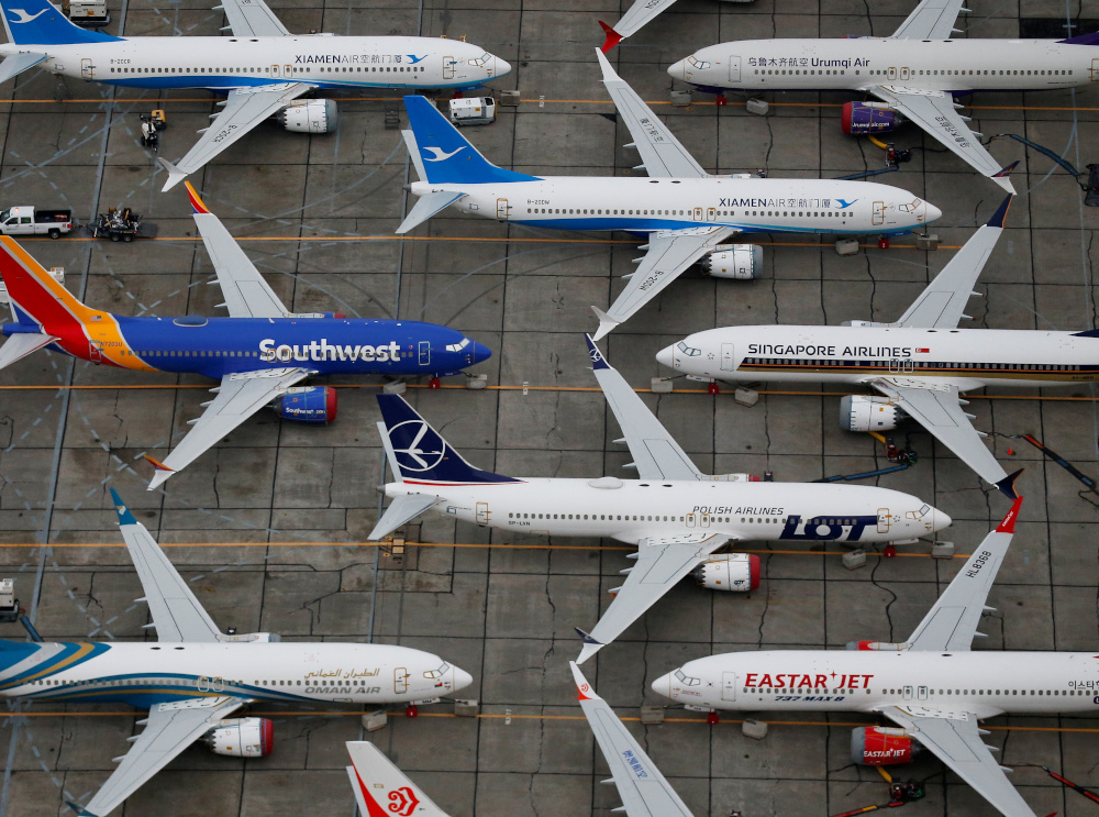 Grounded Boeing 737 MAX aircraft are seen parked at Boeing facilities at Grant County International Airport in Moses Lake, Washington, US November 17, 2020. u00e2u20acu201d Reuters picnn