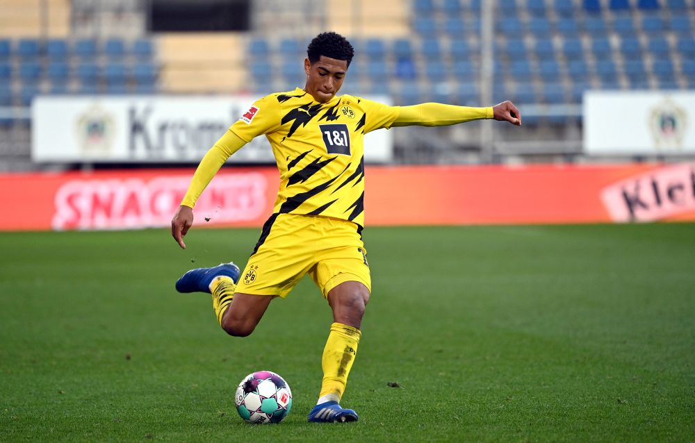 Borussia Dortmund's Jude Bellingham in action against Arminia Bielefeld October 31, 2020. u00e2u20acu201d Reuters picn