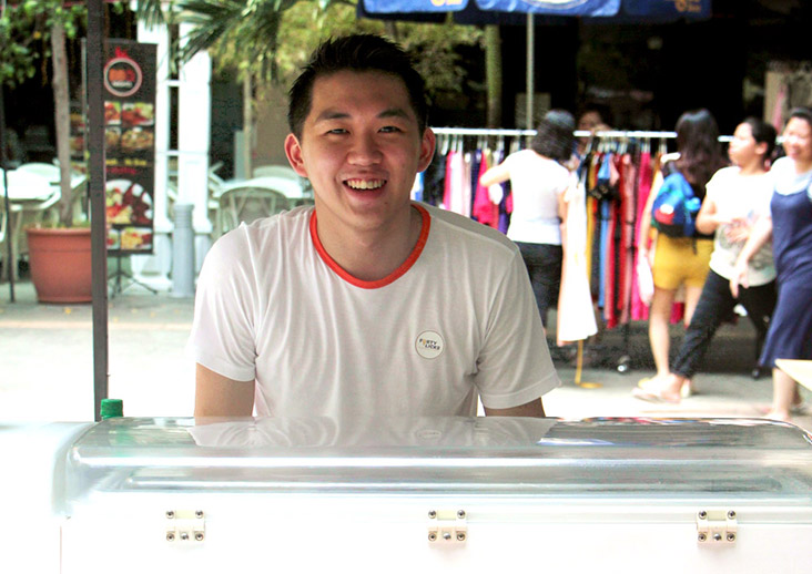 Forty Licks founder Cheam Tat Wei has been making small batch ice cream since 2012