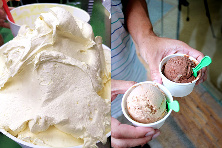 Smooth and creamy, fresh churned into cups for savouring