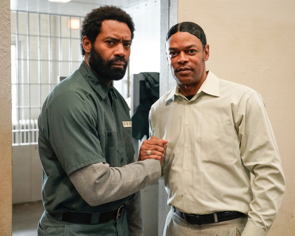Pinnock (left) and Wright had several discussions about the challenges he faced during his time in prison. — Picture courtesy of FOX