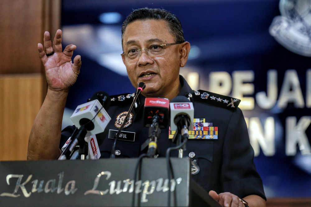 nKL police chief Datuk Saiful Azly Kamaruddin speaks to reporters during a press conference in Kuala Lumpur November 30, 2020. u00e2u20acu201d Picture by Ahmad Zamzahurin