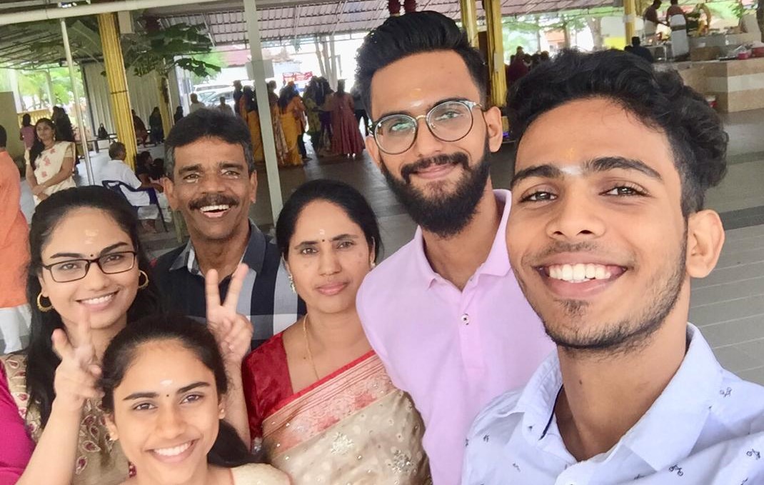 Susmita and her family celebrating Deepavali together has always been a highlight of the festivities. — Picture by Susmita Sandrasegaran