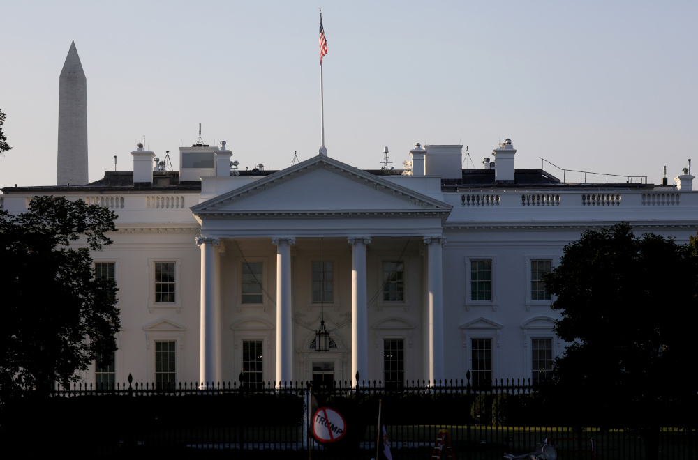 A general view of the White House in Washington, October 7, 2020. u00e2u20acu201d Reuters picnn