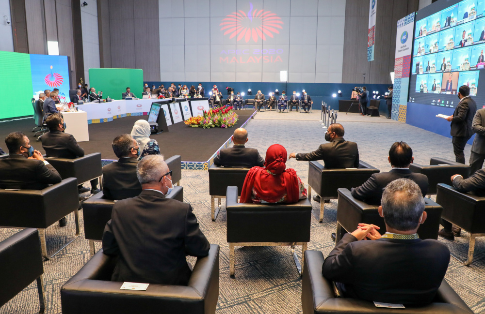 A view shows virtual Apec Economic Leaders Meeting 2020, in Kuala Lumpur, Malaysia November 20, 2020. u00e2u20acu201d Reuters picnn