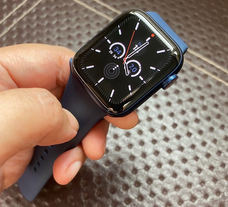 A new blue watch case is a nice addition to the colour choices and was probably meant to match the new Pacific Blue iPhone.  u00e2u20acu201d Pictures by Erna Mahyuni