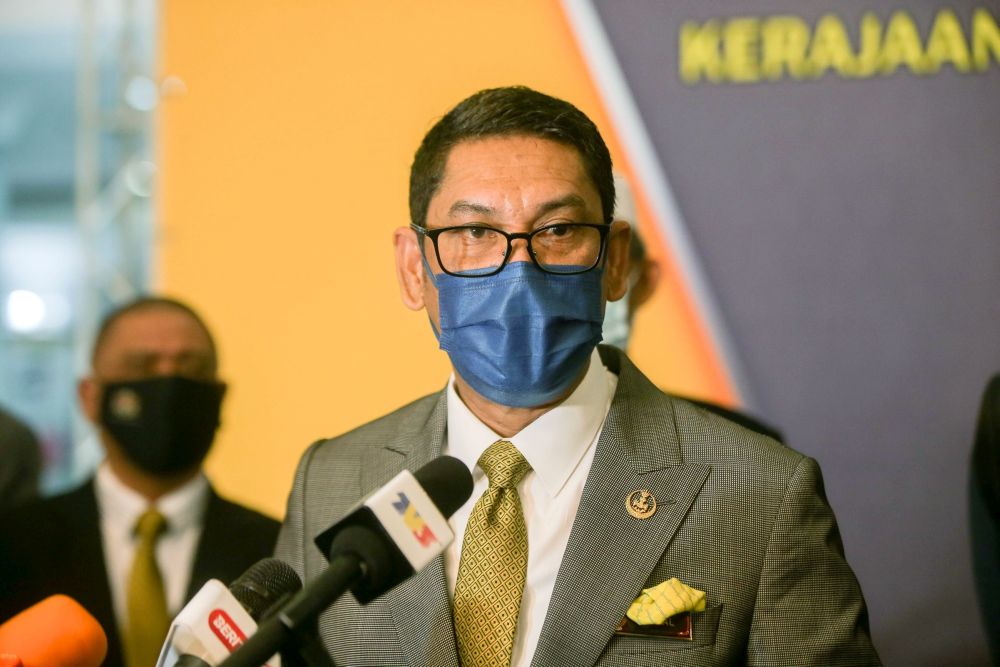 Perak Mentri Besar Datuk Seri Ahmad Faizal Azumu speaks to the press at the State Secretariat Building in Ipoh November 18, 2020. u00e2u20acu201d Picture by Farhan Najib