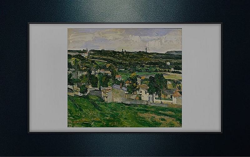 'View of Auvers-sur-Oise' by Paul Cezanne is one of the artworks featured in Samsung's virtual exhibition, 'Missing Masterpieces.' u00e2u20acu201d Image courtesy of Samsung via AFP
