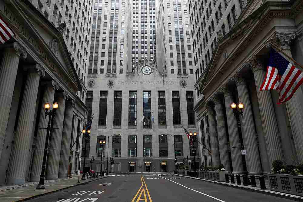 Empty streets are seen in front of the closed Chicago Board of Trade, as the spread of Covid-19 continues, in Chicago, Illinois April 23, 2020. u00e2u20acu201d Reuters pic