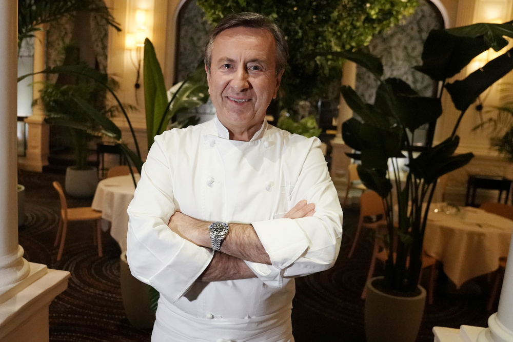 Chef Daniel Boulud of restaurant Daniel, poses for a portrait before service on the first day that restaurants were allowed to start indoor dining since the Covid-19 pandemic in New York City, September 30, 2020. u00e2u20acu201d Reuters pic 