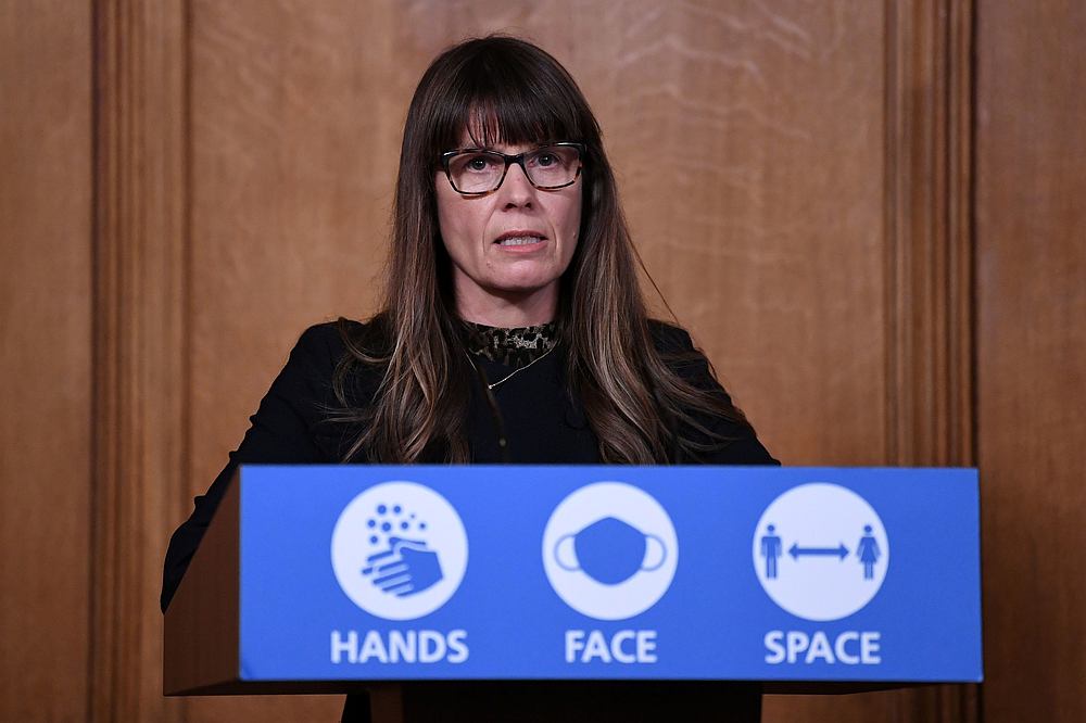Dr Susan Hopkins attends a media briefing, amid the Covid-19 outbreak, at 10 Downing Street, in London, Britain November 16, 2020. u00e2u20acu201d Pool pic Reuters