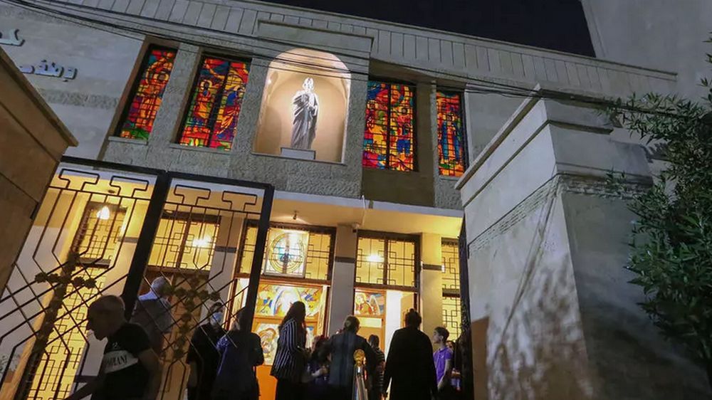 Worshippers leave after Mass at St. Josephu00e2u20acu2122s Chaldean Cathedral in the Iraqi capital Baghdad. u00e2u20acu201d AFP pic