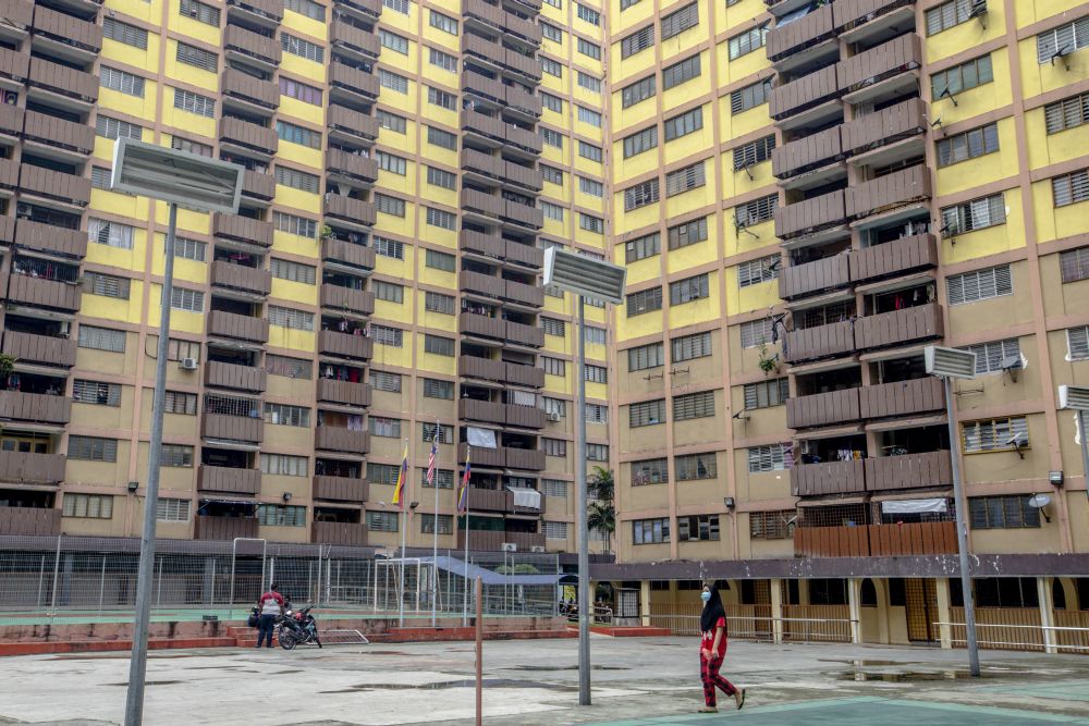 A general view of the Sri Sarawak Public Housing in Kuala Lumpur November 5, 2020. u00e2u20acu201d Picture by Firdaus Latif