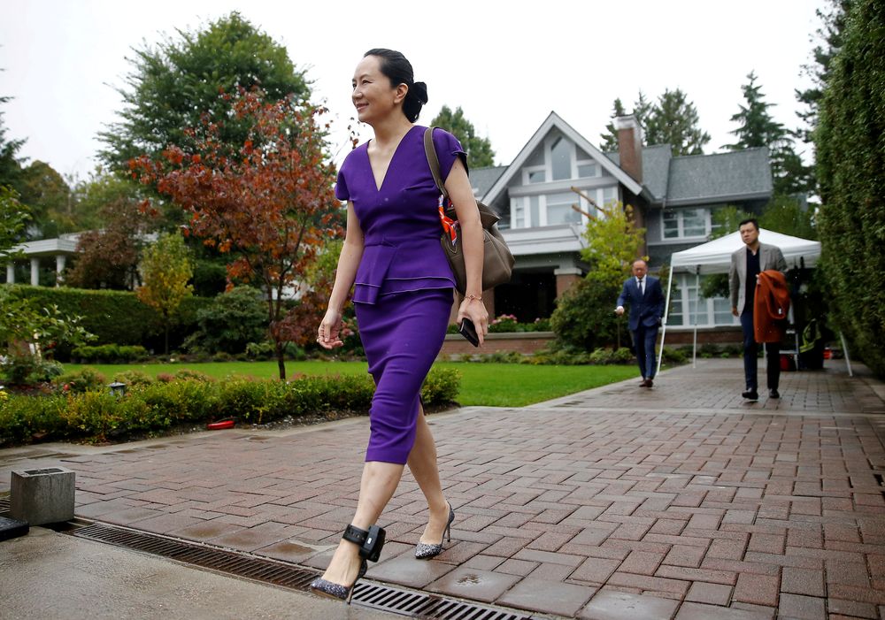 Huawei Technologies Chief Financial Officer Meng Wanzhou leaves her home to appear for a hearing at British Columbia supreme court, in Vancouver, British Columbia, Canada, September 23, 2019. u00e2u20acu201d Reuters pic