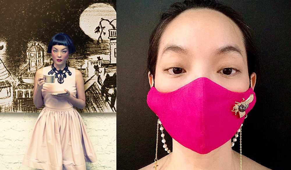 Liang was inspired to create a line of accessories designed to help people look and feel their best during the pandemic. u00e2u20acu201d Pictures courtesy of Poesy Liang