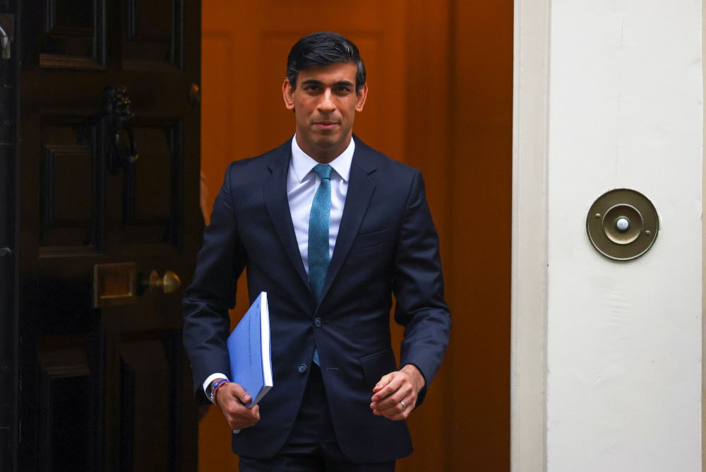 Britainu00e2u20acu2122s Chancellor of the Exchequer Rishi Sunak leaves Downing Street, in London, Britain, November 25, 2020. u00e2u20acu201d Reuters picnn
