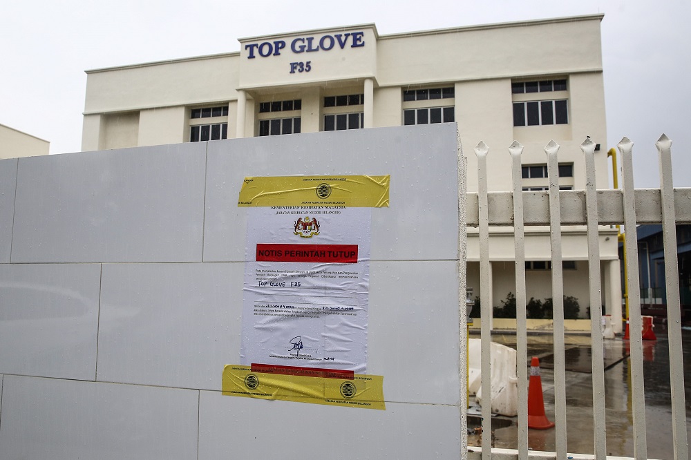 A view of the Top Glove factory in Meru, Klang. u00e2u20acu2022 Picture by Yusof Mat Isa