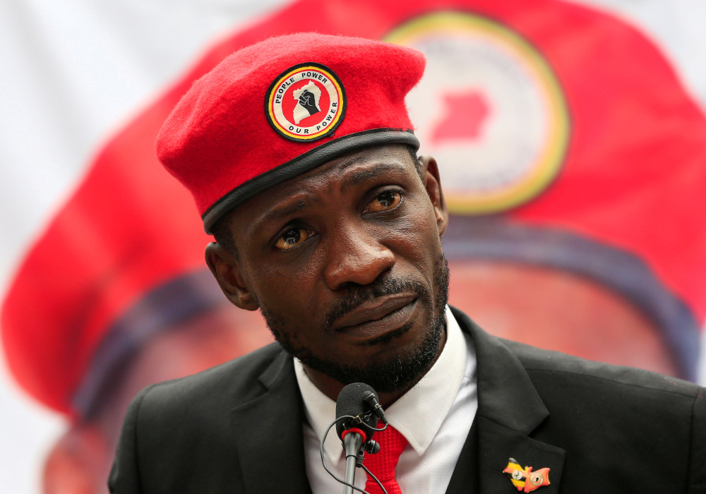 Ugandan musician turned politician, Robert Kyagulanyi also known as Bobi Wine addresses a news conference at his home in Kasangati, Kampala, Uganda July 24, 2019. u00e2u20acu201d Reuters pic 