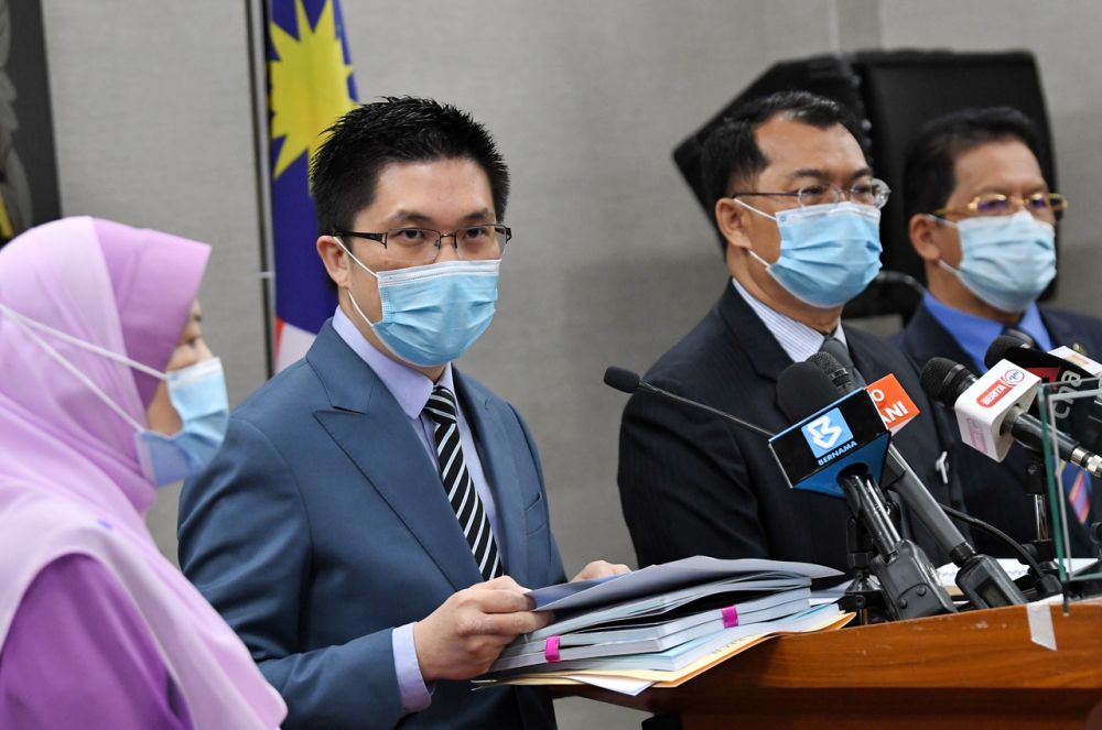 Public Accounts Committee chairman Wong Kah Woh speaks during a press conference at Parliament, Kuala Lumpur November 5, 2020. u00e2u20acu201d Bernama pic