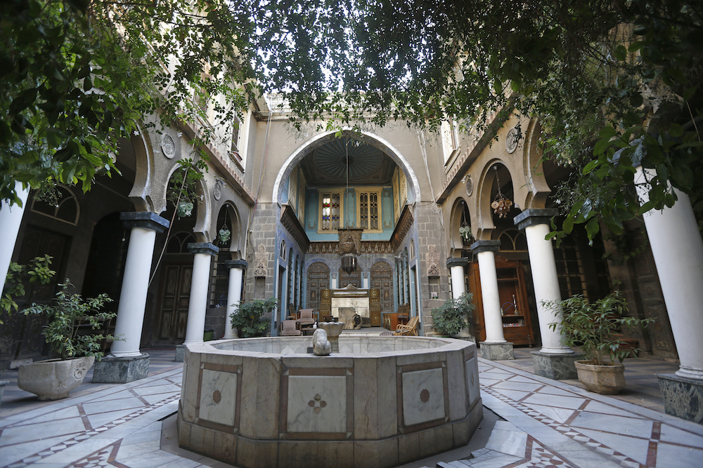 A view shows the courtyard of Naasan palace, a historical landmark, in the old part of Syria's capital Damascus November 18, 2020. u00e2u20acu201d AFP pic