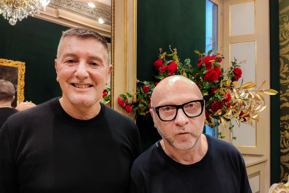 Italian fashion designers Stefano Gabbana (left) and Domenico Dolce in Milan December 7, 2020. — AFP pic