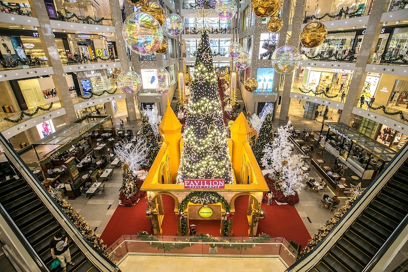 A general view of Christmas decorations at Pavilion shopping mall in Kuala Lumpur. u00e2u20acu201d Picture by Firdaus Latif