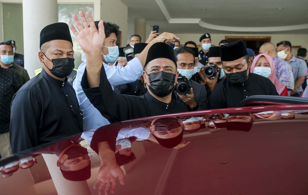 Umno’s Datuk Saarani Mohamad has vowed to keep the Perikatan Nasional government intact. ― Picture by Farhan Najib