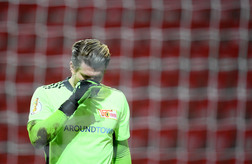 FC Union Berlin's Loris Karius looks dejected after SC Paderborn's Sven Michel scores their third goal, Berlin December 23, 2020. u00e2u20acu201d Reuters pic