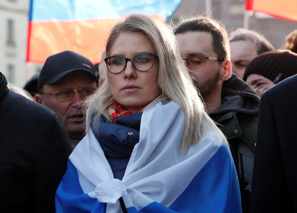 Russian opposition figure Lyubov Sobol takes part in a rally in Moscow, Russia February 29, 2020. u00e2u20acu201d Reuters pic