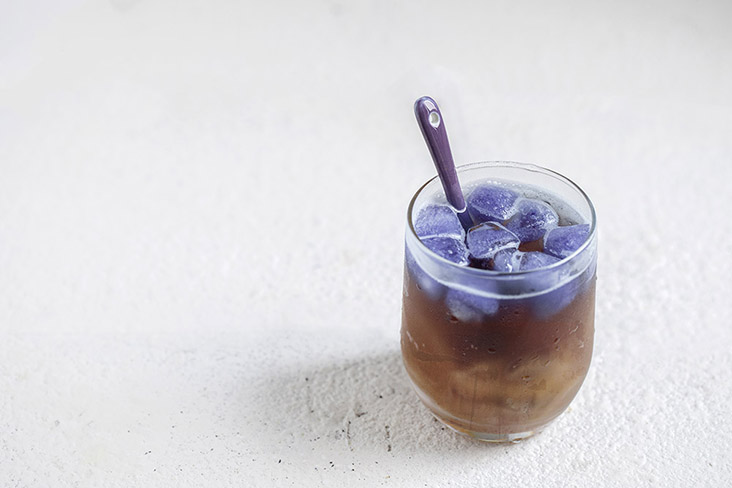 Slippery, syrupy sea coconut in honey.