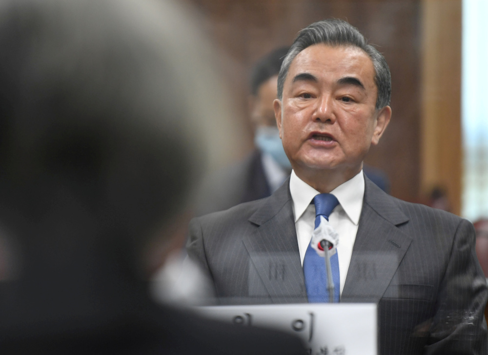 Chinese Foreign Minister Wang Yi talks with South Korean Foreign Minister Kang Kyung-wha during their meeting at the foreign ministry in Seoul, South Korea, November 26, 2020. u00e2u20acu201d Reuters pic 