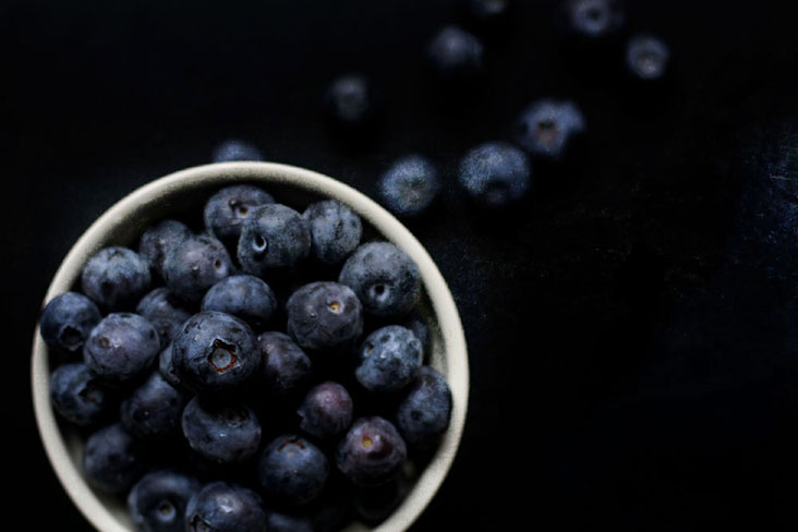 Instead of dried fruit, why not try some fresh ones like these blueberries?
