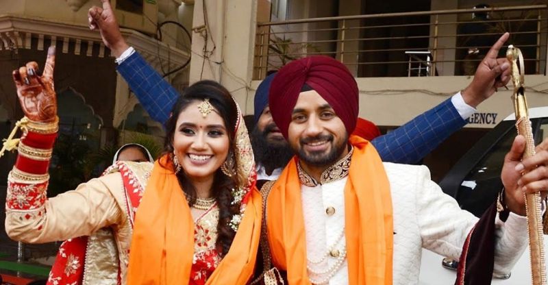 Indian hockey captain Manpreet Singh Pawar recently tied the knot with long-time Malaysian girlfriend Illi Najwa Saddique in Mithapur near Jalandhar. u00e2u20acu201d Picture via Facebook