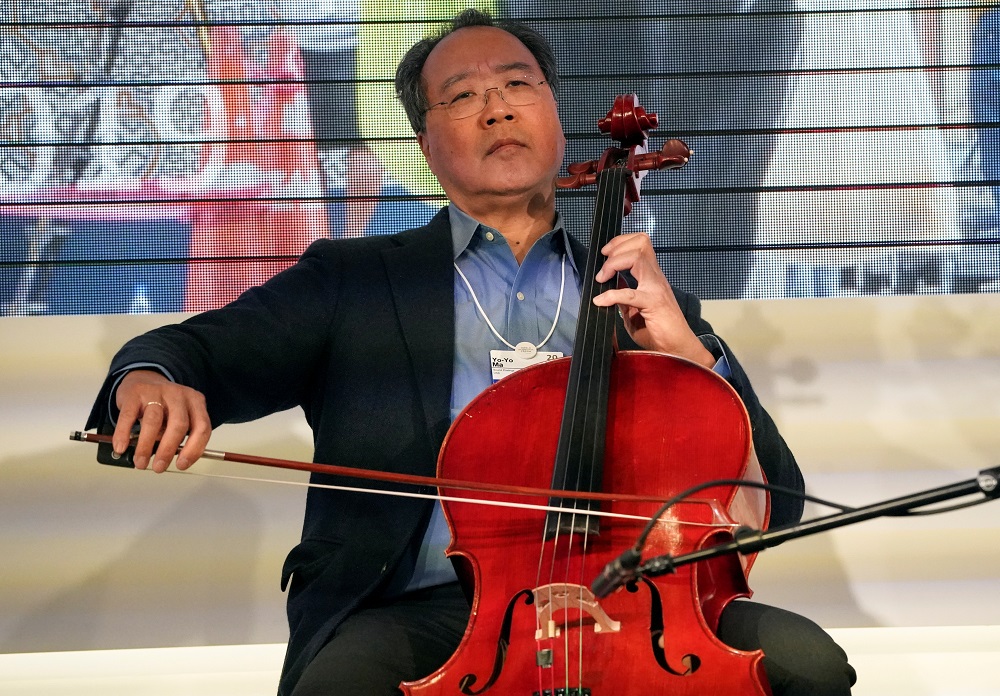 Cellist Yo-yo Ma performs during the 50th World Economic Forum (WEF) annual meeting in Davos, Switzerland, January 22, 2020. u00e2u20acu2022 Reuters file pic