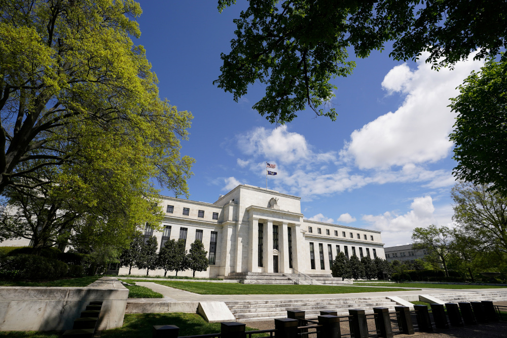 The Federal Reserve building is set against a blue sky in Washington, US, May 1, 2020. u00e2u20acu201d Reuters pic 
