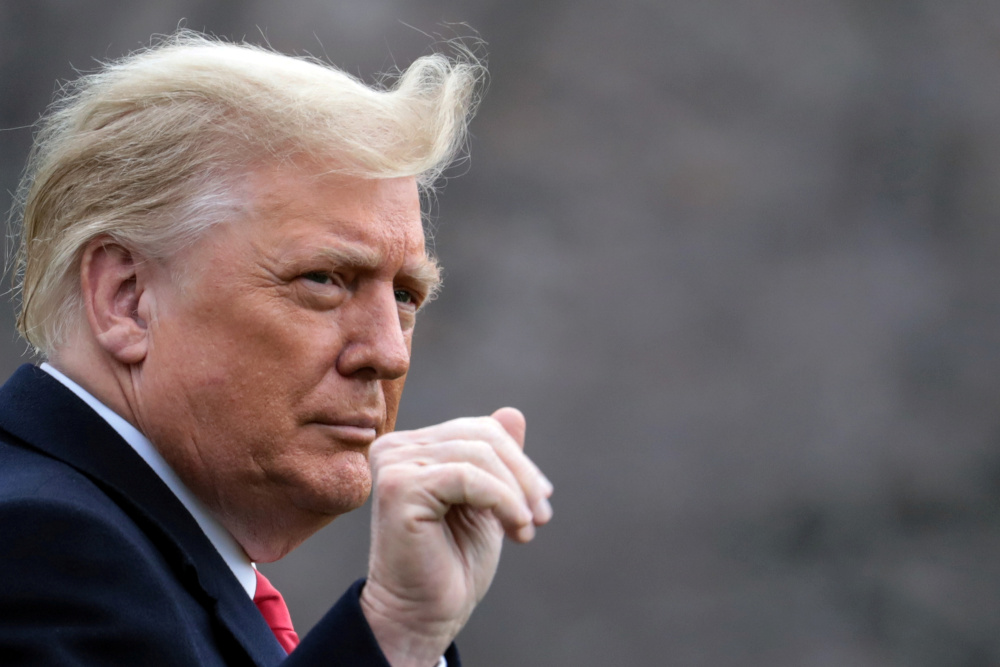 US President Donald Trump departs on travel to West Point, New York from the South Lawn at the White House in Washington, December 12, 2020. u00e2u20acu201d Reuters pic 