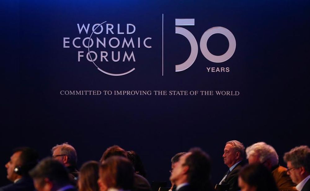 A logo of the World Economic Forum (WEF) is pictured during a session in Davos, Switzerland, January 22, 2020. u00e2u20acu201d Reuters pic