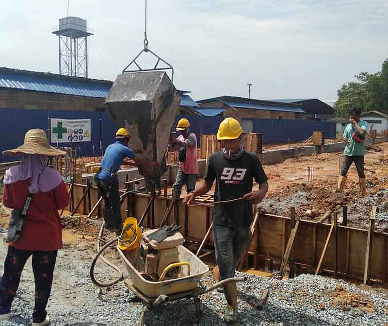 Construction work for Ancom Crop Care's new factory in Port Klang is in full swing and expected to be complete by next June. — Picture courtesy of Ancom Berhad