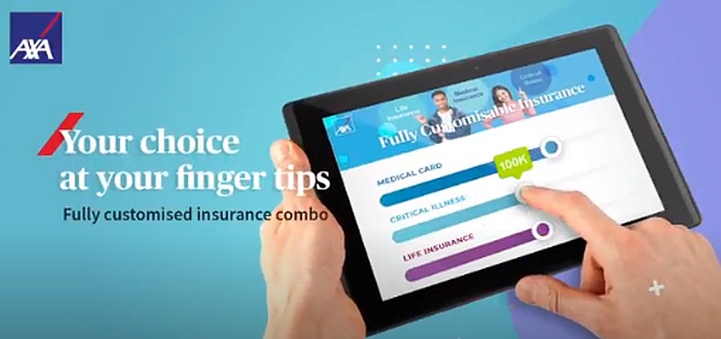 The AXA eCombo package enables you to choose just how much coverage you want on each plan. — Picture courtesy of AXA AFFIN Life Insurance