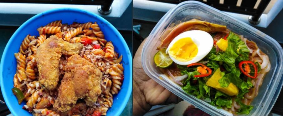 A look at some of Wae's dinner meals. — Picture via Twitter/@syafisyahmie1