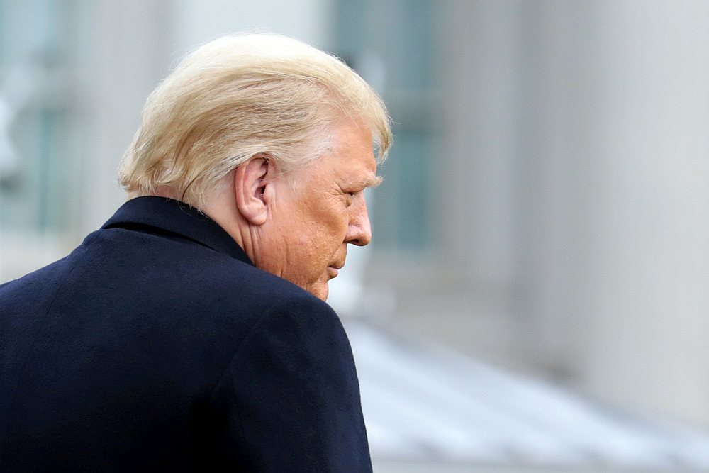 US President Donald Trump departs on travel to West Point, New York from the South Lawn at the White House in Washington December 12, 2020. u00e2u20acu201d Reuters pic