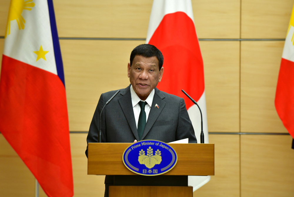 Philippine President Rodrigo Duterte delivers a speech in Tokyo, Japan May 31, 2019. u00e2u20acu201d Reuters pic 