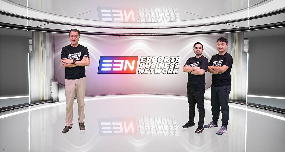 (From left) EBN executive chairman Frank Ng, EBN Group CEO Adrian Gaffor and The Gaming Company's production director Ian Tan. — Picture courtesy of Esports Business Network